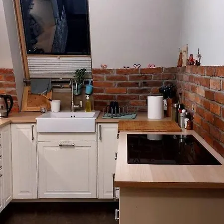 아파트 Dwupoziomowy Apartament Z Dwiema Lazienkami, W Pelni Wyposazona Kuchnia I Podziemnym Parkingiem 브로츠와프